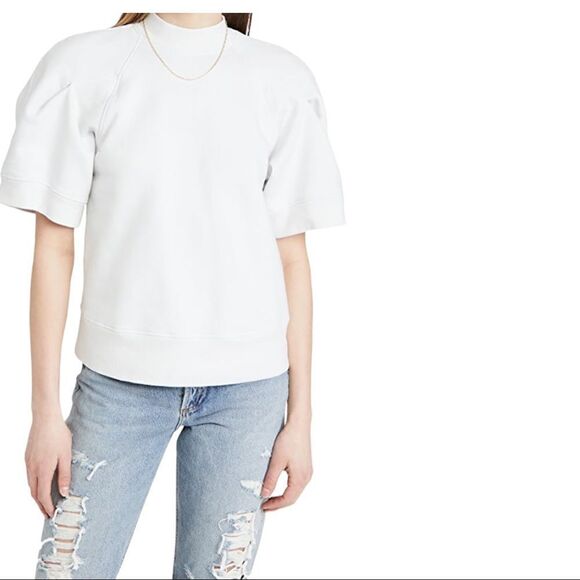 Agolde The Round Shoulder Half Sleeve Box Sweatshirt - Picture 5 of 12